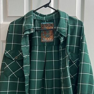DIXXON Forest Green Checkered Shirt
